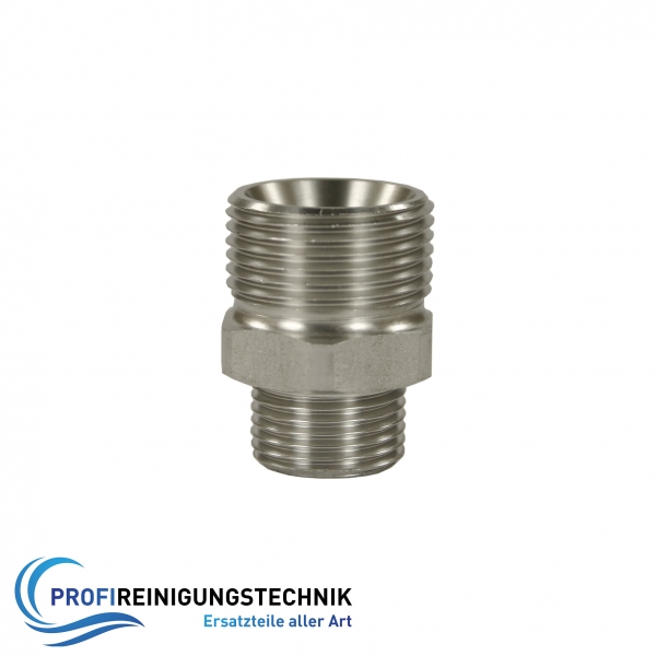 Gegennippel zu Hand- und Drehverschraubung / Aus Edelstahl M22 AG : AG